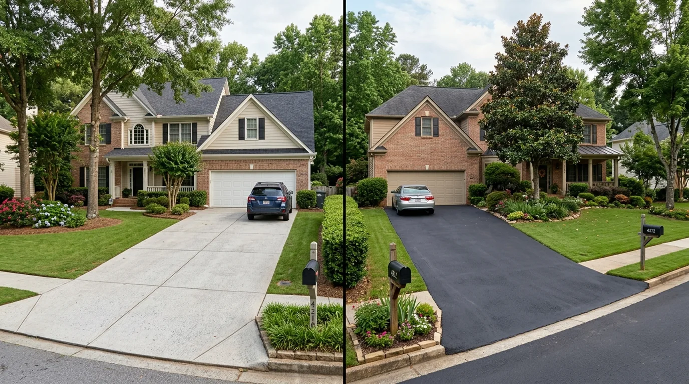Concrete vs. Asphalt Driveway in Cartersville, GA: Which Wins?