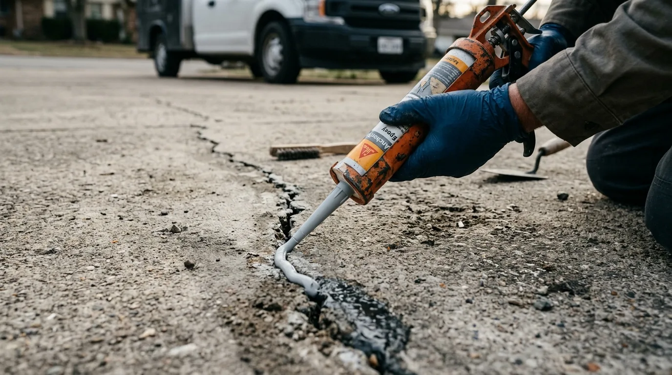How to Repair Cracks in Your Concrete Driveway in Cartersville, GA