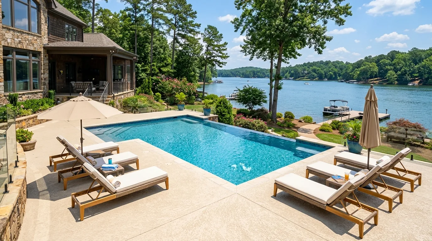Pool Decks & Concrete Patios for Lake Allatoona Area Homes in GA