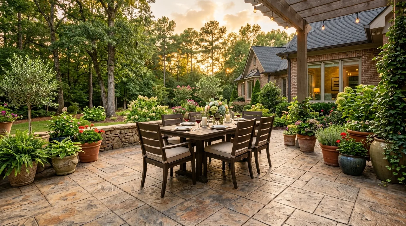 Stamped Concrete Patios in Cartersville, GA: Cost & Design Ideas